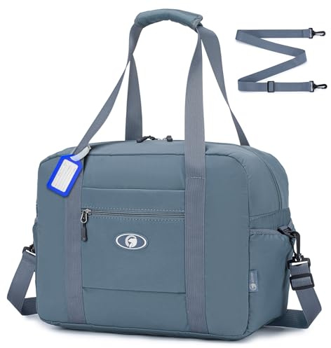 SPAHER Bolsa Viaje 40x30x20 Wizzair Vueling Plegable Equipaje de Mano Cabina Impermeable Bolsa de Deporte Hombre Bolsos Maternidad Hospital Bolso Equipaje Fin Semana Mujer 25L