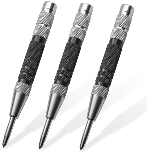 Metal Hole Punch, Centre Punch for Metal, 3 Pack