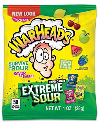Warheads Extreme Sour Hard Candy 28g