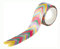 folia 26503 - Washi Sticker, Herzen bunt, vorgestanzte Formen aus Reispapier, 200 Stück auf Rolle - ideal zum Verzieren und Dekorieren