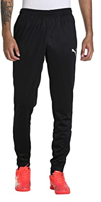 PUMA Teamrise Poly Training Pants, Pantaloni Sportivi Uomo, Black/White, XS