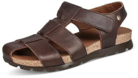 Panama Jack Herren Stanley Flat Sandal, Marron C1, 45 EU