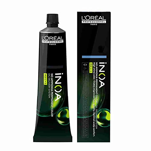 L'OREAL PROFESSIONNEL - Coloration D'Oxydation Permanente - Couvre 100% Des Cheveux Blancs - +48% De Brillance - Formule Végane - Sans Ammoniaque - iNOA Fondamentale : Blond Profond 7.0 - 60ml