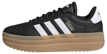 adidas Women's VL Court Bold, Black/White/Cyber Metallic, 6.5