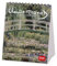 Legami - Tischkalender 2025, Kalender 12 x 14,5 cm, 12 Monate und Jahresplaner 2026, 6 Sprachen, internationale Tierkreiszeichen und Feiertage, Claude Monet