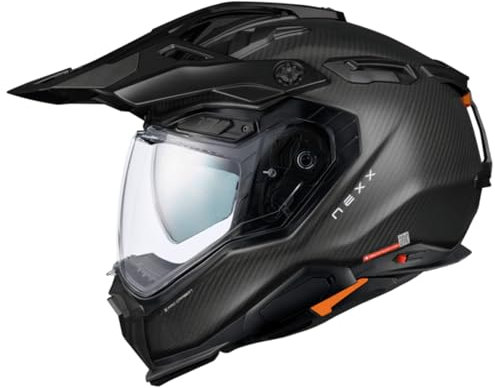 NEXX X.WED3 Zero Pro Carbon Adventure Helm Cross Enduro Integral mit Pinlock Sonnenblende ECE 22.06, L 59/60