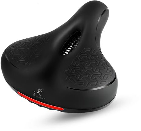 Fahrradsattel Herren & Damen Gelsattel Fahrradsitz, Breiter Bequem Weich Fahrradsättel Ergonomischer, Atmungsaktiv Für Wasserdicht, Rennrad Cityradsättel Mountainbikesättel