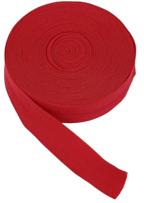 1 Pcs 3/4(2cm) 8m Cotton Twill Tape Cotton Ribbons Bias Binding Tape Herringbone Tapes Ribbons Red for DIY Crafts, Clothes, Sewing, Knit