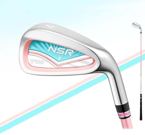 Mazza da golf da donna per destrorsi, in ferro a 32 gradi, con asta in carbonio/acciaio, mazza da golf da donna, per migliorare lo swing (canna in carbonio, blu)