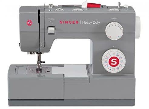 Singer Heavy Duty – Machine à Coudre (électrique, Grise, Pied boutonnières, étui de Rangement), Gris