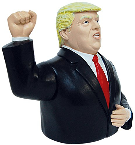 Inkognito Winke-Trump, batteriebetrieben, handbemalt 16,5 x 14 x 8,8 ''Winke-Raubkatze Trumpeltier – Lieferung in einer aussagekräftig bedruckten Geschenkverpackung'' Künstler