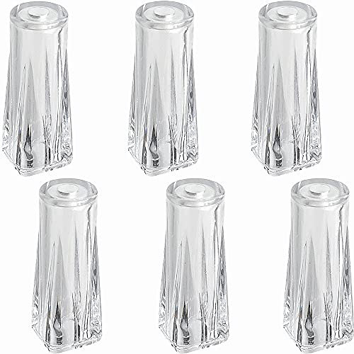6pcs Pull Cord Tassel Clear Plastic Drawstring Tassels for Blinds Pull Cords,Roman Shades Curtain Crafts