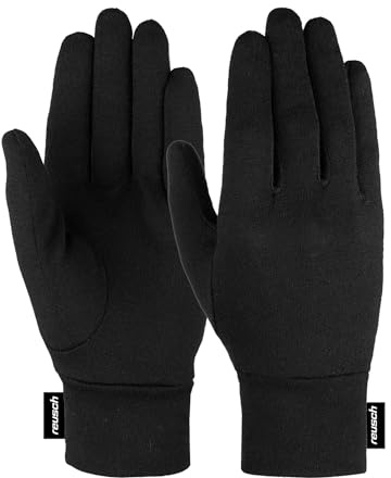 Reusch Merino Wool Conductive atmungsaktive und gemütliche Alltagshandschuhe Outdoorhandschuhe Sporthandschuhe Herren Damen für jegliche Outdoor-Aktivitäten