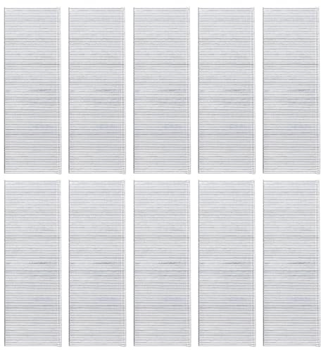 GLARKS G-2660 5000 pezzi 18 Gauge 1-3/4 Chiodi senza testa zincati per finitura diritta kit assortimento di chiodi per stampaggio di mobili (F45)