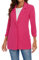 MINTLIMIT Ladies One Button Long Sleeve Blazer Suit Jacket for Smart and Casual Attire R-Fuchsia L