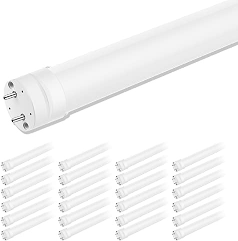 Marxlait 24 Pack T8 LED Bulbs 4FT, 6000K Daylight White, 40W Equivalent, Ballast Bypass, Dual Ended Type B Light Tube, LED Fluorescent Tube Replacement T8 T12, Non-dimmable