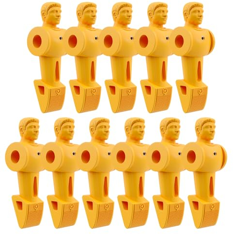 Sportime Kickerfigur Set Hurricane | 11 Figuren inkl. Splinte | Ball-Kontroll-Fuß 16 mm Stangen | 116 mm Länge, 62 g | Splinte Befestigung | 5 Farben | Maskulin | Gewichtsausgleich