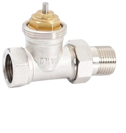 Feegow Vanne de Contrôle de Température en Laiton DN15/DN20/DN25 - Valve Thermostatique pour Radiateur - Têtes pour Bureau à Domicile (DN15)