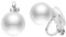 Aleasha Perle Klipp Ohrringe Damen Ohrclips Silber Edelstahl Ohrringe Silber Braut-eleganten Schmuck Geschenk