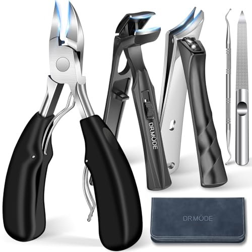 Zehennagelknipser für Senioren, dicke Zehennägel, strapazierfähig, große Zehennagelknipser für Männer, dicke Nägel mit breiter Öffnung, scharfer eingewachsener Zehennagelknipser, Nagelschneider,