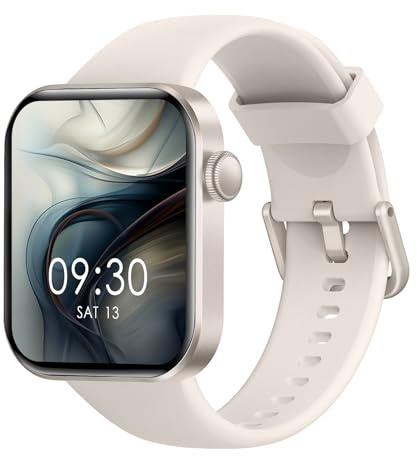 Smartwatch Uomo Donna, 1.85 Orologio Smartwatch con Effettua/Risposta Chiamate, 140 Sportive Smart Watch con Contapassi/Sonno/Cardiofrequenzimetro/SpO2, Impermeabil IP68 Smartband iOS Starlight