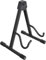 Classic Cantabile GS-2009E Gitarrenständer für E-Gitarre/E-Bässe - 3-fach verstellbar - Druckknopfsystem - zusammenlegbar - gepolsterte Auflagefläche - Gummifüße - schwarz