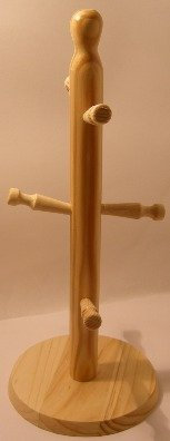 Tassenhalter - Ständer - Kiefernholz - 36 cm hoch