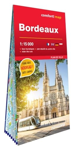 Bordeaux 1/15.000 (carte grand format laminée - plan de ville)