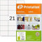 Printation Adressetiketten selbstklebend 70 x 42 mm - 2100 Etiketten selbstklebend weiß bedruckbar, 21 pro A4 Bogen 3x7, 100 Blatt - Adressaufkleber Internetmarke für Laser, Inkjet, Kopierer - 70x42,3