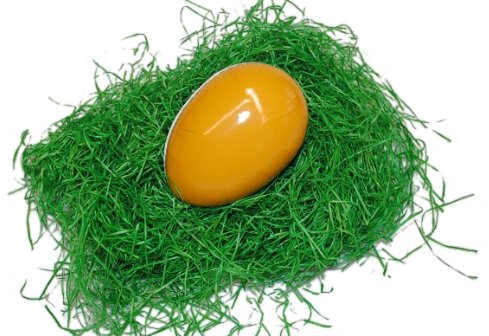 alles-meine.de GmbH Ostergras grün - großer Beutel für das Osternest OHNE Ei ! Holzwolle Osterei