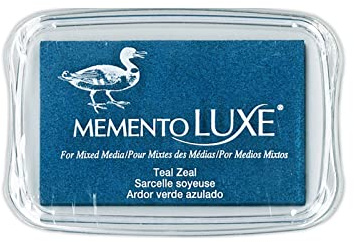 Tsukineko Memento Luxe Mixed Media Inkpad, Teal Zeal