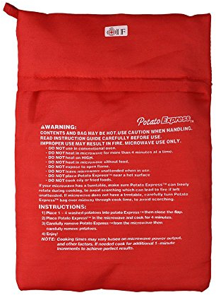 Homi (2 Pack Microwave Cooker Bag-Potato Express Pouch, fabric, Universal