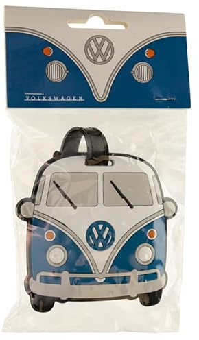 Puckator Volkswagen Bulli VW Bus T1 Blaue PVC Gepäckanhänger