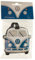 Puckator Volkswagen Bulli VW Bus T1 Blaue PVC Gepäckanhänger