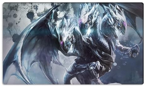 Mlikemat Nueva alfombrilla de juego Duel Monsters CCG TCG OCG Dragón Supremo Ojos Azules Alfombrilla para juego de cartas sin zonas + bolsa gratis (ZD014-107-K)