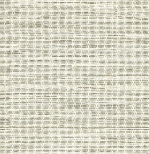 HueBurst Grasscloth Peel and Stick Wallpaper - 17.3x394 Renter Friendly, Cream Textured Grassweave Wallpaper Prepasted Contact Wall Paper