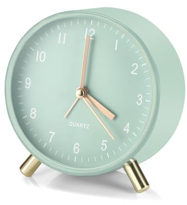 Pavlleen Réveil Matin, Réveil à Pile avec Fonction Réveil et Veilleuse, Reveil Matin a Piles, Mouvement à Quartz Silencieux, Portable Reveil de Voyage pour Chambre et Bureau