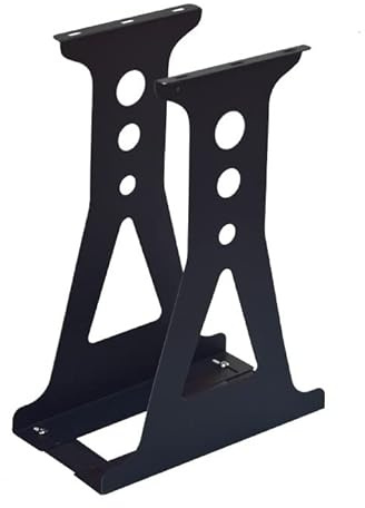 PC Tower Stand CPU Holder Under Desk Mount - PC Tower Case for Table Adjustable Width Stand Host Hanging Bracket PC Stand for Carpet(Black,570mm)