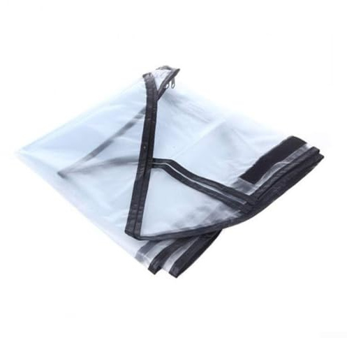 Cubierta de lluvia transparente de PVC con capucha para equipos de golf, protege contra el agua y el polvo