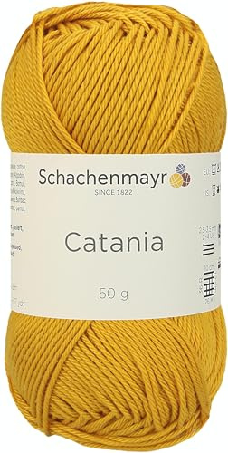 Schachenmayr Catania 9801210-00249 gold Handstrickgarn, Häkelgarn, Baumwolle