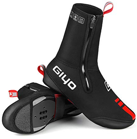 Lixada Couvre-Chaussures de Cyclisme Imperméable Coupe Couvre-Chaussures VTT Route Vélo Vélo Hiver Couvre-Chaussures Protecteur S-XXXL