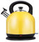 Electric Kettle 3L Stainless Inner Lid Electric Kettle2000W Cordless Tea Kettle Fast Boiling Hot Water Kettle with Auto Shut Offwith Boil Dry Protection Double Walled Insulation/Red ( Color : Yellow )