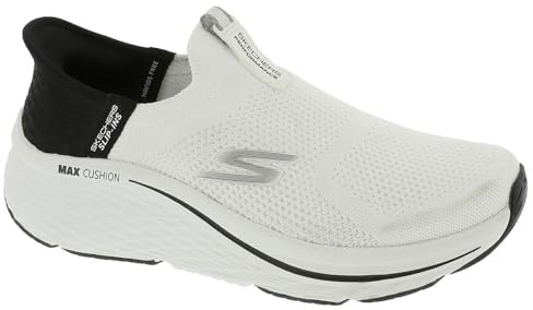 Skechers Max Cushioning Elite 2.0 Eternal Sneaker da Donna da infilare, Bianco/Nero, 41 EU