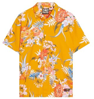 Superdry Herren Hawaii-Hemd Anemonengelb M