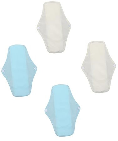 TOVINANNA 4piezas Compresas Menstruales Reutilizables De Lavables Aleatorios Absorbentes y Transpirables Para Cuidado Femenino Ciclo Menstrual