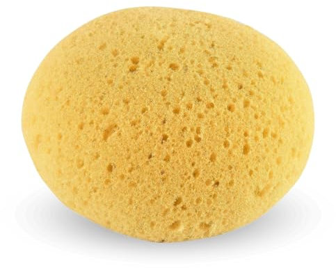 PARENCE.- Spugna da Bagno Vegetale Naturale – Doccia, Corpo e Viso – Dimensioni: 13x11x7 cm