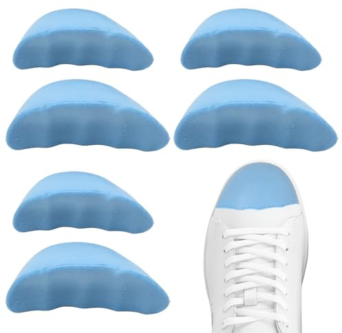 Dcsfadq Lot de 3 paires de remplisseurs d'orteils pour chaussures trop grandes, femmes et hommes, semelles intérieures en demi pour chaussures décontractées, chaussures de sport, soulagement de la