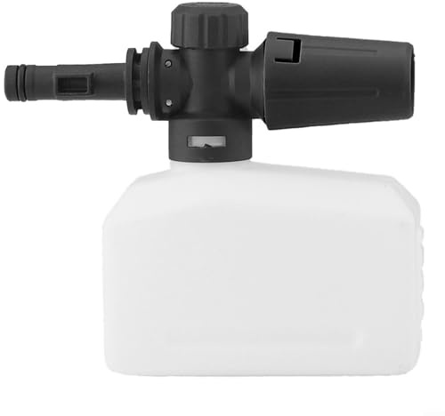 Pulvérisateur de mousse haute pression pour lavage de voiture - Buse de nettoyage réglable pour l'entretien du véhicule avec valve de régulation simple et technologie avancée de mousse (S14)
