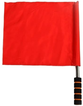 GIYXHU 5pcs Soccer Referee Flag Eye-catching Lightweight Linesman Flags Fair Play Sponge Handle Competition Signal for Sports Match(Yellow)