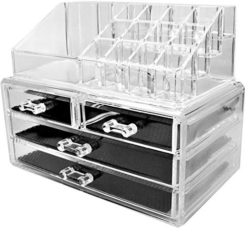 tempo di saldi Organizzatore per Cosmetici e Accessori con 15 Scomparti e Cassetti Inclusi